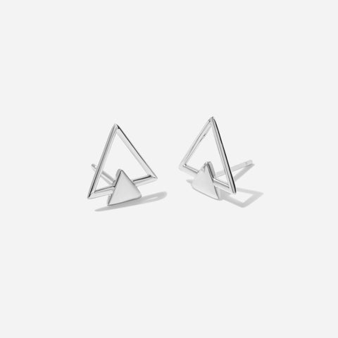 Double Triangle Studs