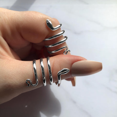 Embracing Snake Ring