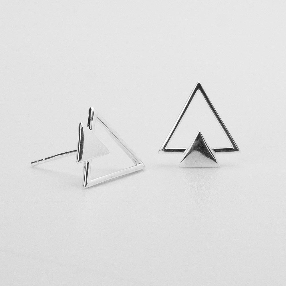 Double Triangle Ohrstecker